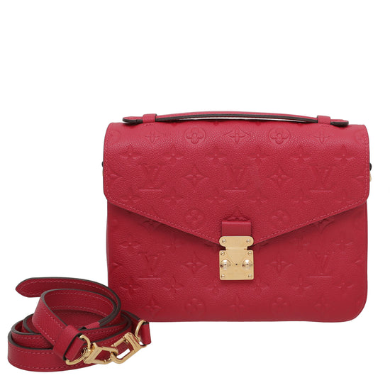 Louis Vuitton Scarlet Empreinte Pochette Metis Bag