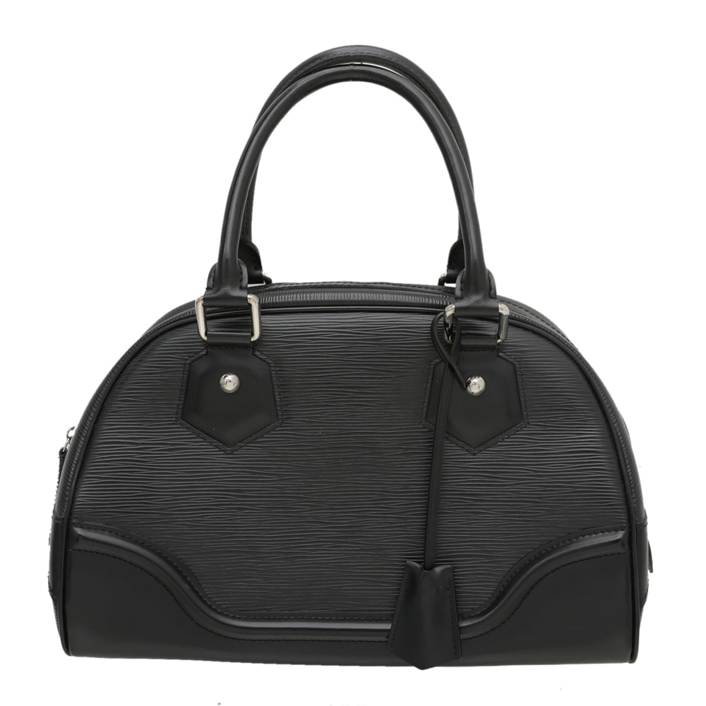 Louis Vuitton Noir Bowling Montaigne PM Bag-Louis Vuitton-THE CLOSET