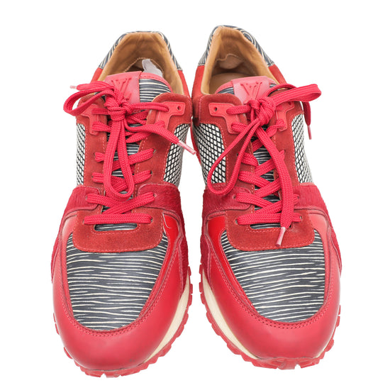 Louis Vuitton Pink Suede Run Away Sneakers 38