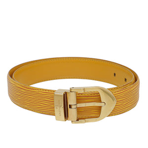 Louis Vuitton Yellow Ceinture Classic Belt 34