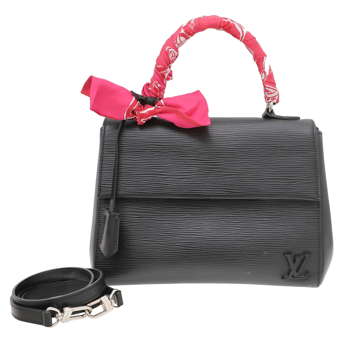 Louis Vuitton Noir Cluny BB Bag W- Trunks Bandeau-Louis Vuitton-THE CLOSET