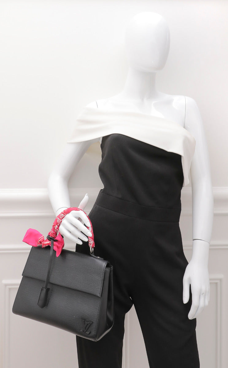 Louis Vuitton Noir Cluny BB Bag W- Trunks Bandeau-Louis Vuitton-THE CLOSET