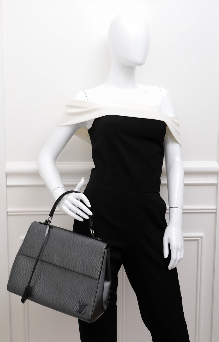 Louis Vuitton Anthracite Nacre Cluny MM Bag – The Closet