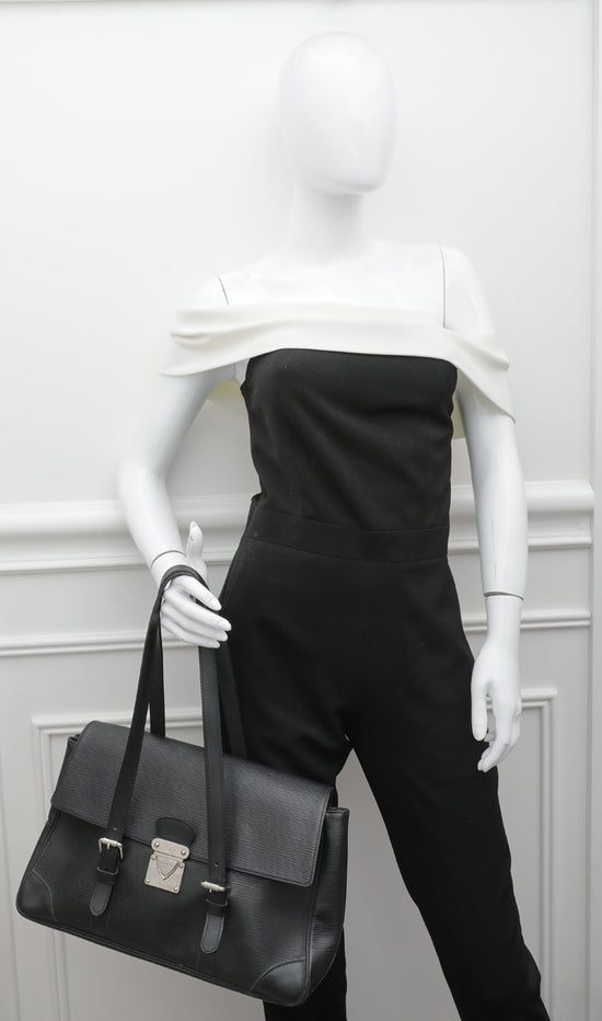 Louis Vuitton Black Epi Leather Segur MM Bag Louis Vuitton