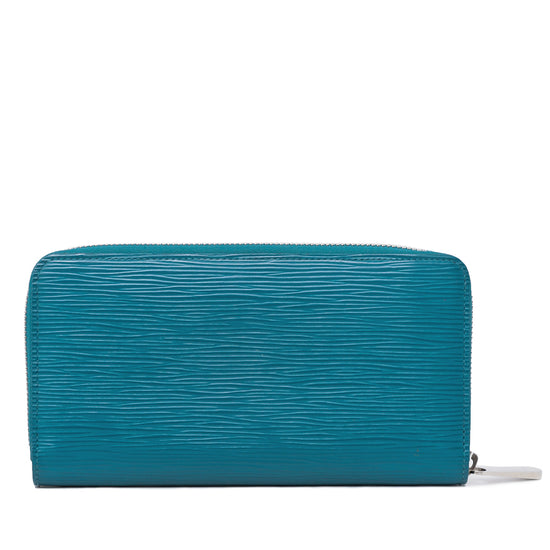 Louis Vuitton Turquoise Long Zippy Wallet