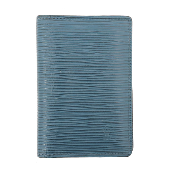 Louis Vuitton Cyan Blue Pocket Organizer Cardholder