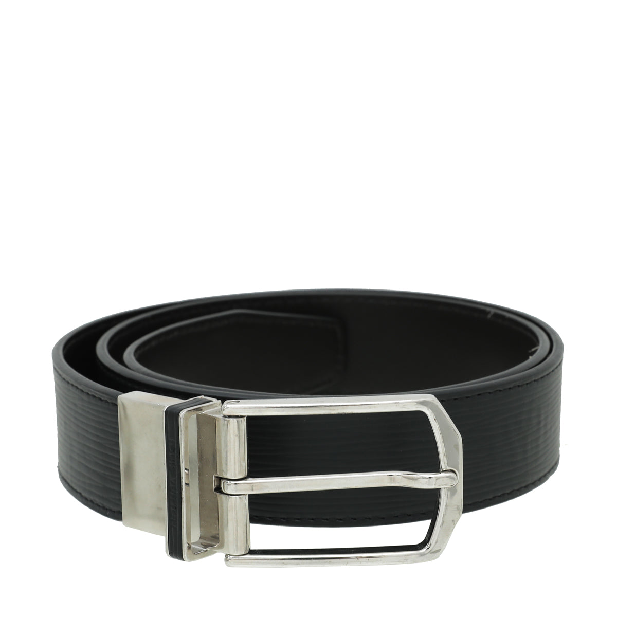Louis Vuitton Noir Slender Belt 36-Louis Vuitton-THE CLOSET