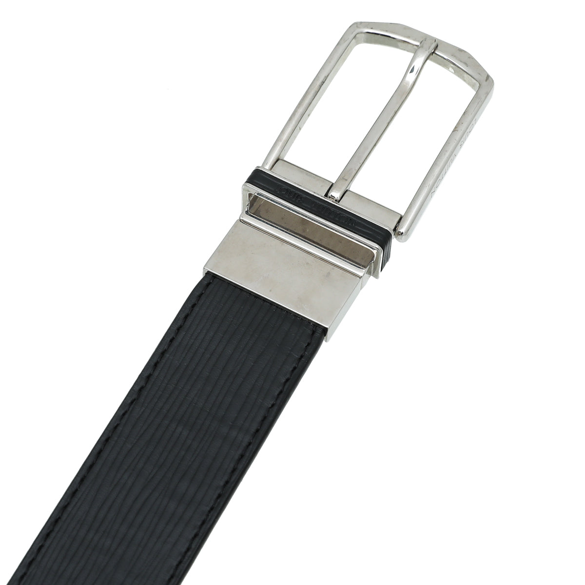Louis Vuitton Noir Slender Belt 36-Louis Vuitton-THE CLOSET