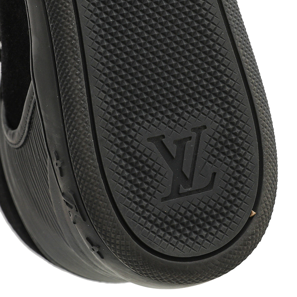 Louis Vuitton Black Suede High Top Wedge Sneakers 40.5-Louis Vuitton-THE CLOSET