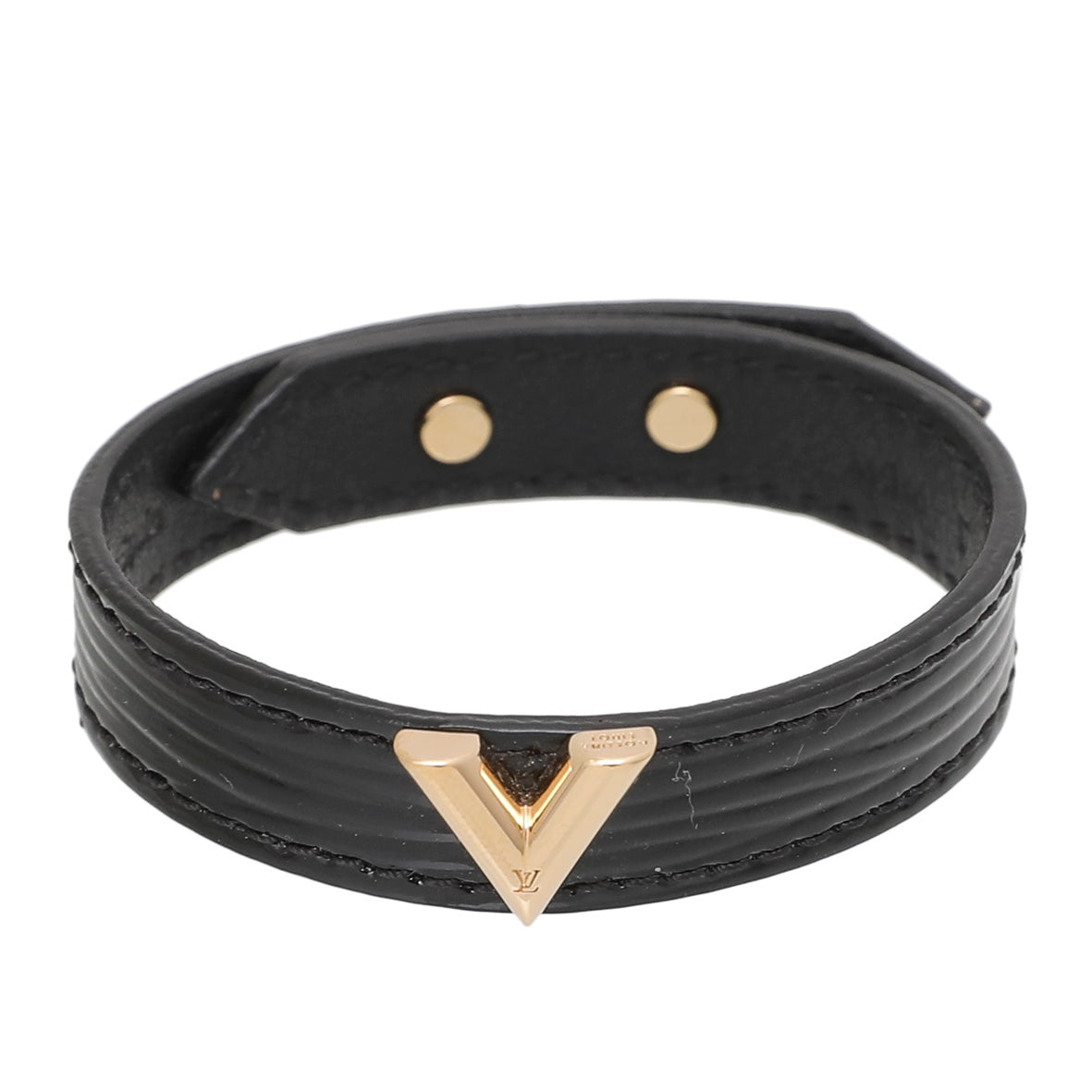 Louis Vuitton Noir Vernis Essential V Bracelet-Louis Vuitton-THE CLOSET