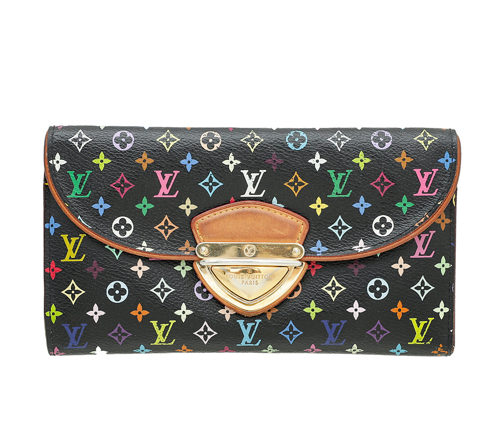 Louis Vuitton Black Multicolor Eugenie Wallet