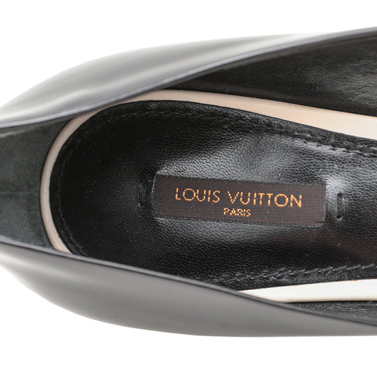 Louis Vuitton Black Smooth Leather Heels