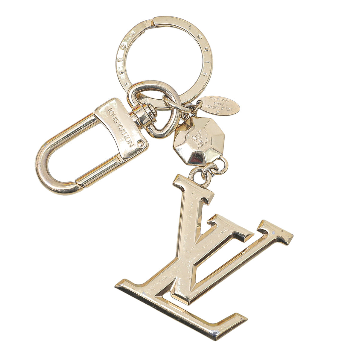 Louis Vuitton Gold Facettes Bag Charm Key Holder