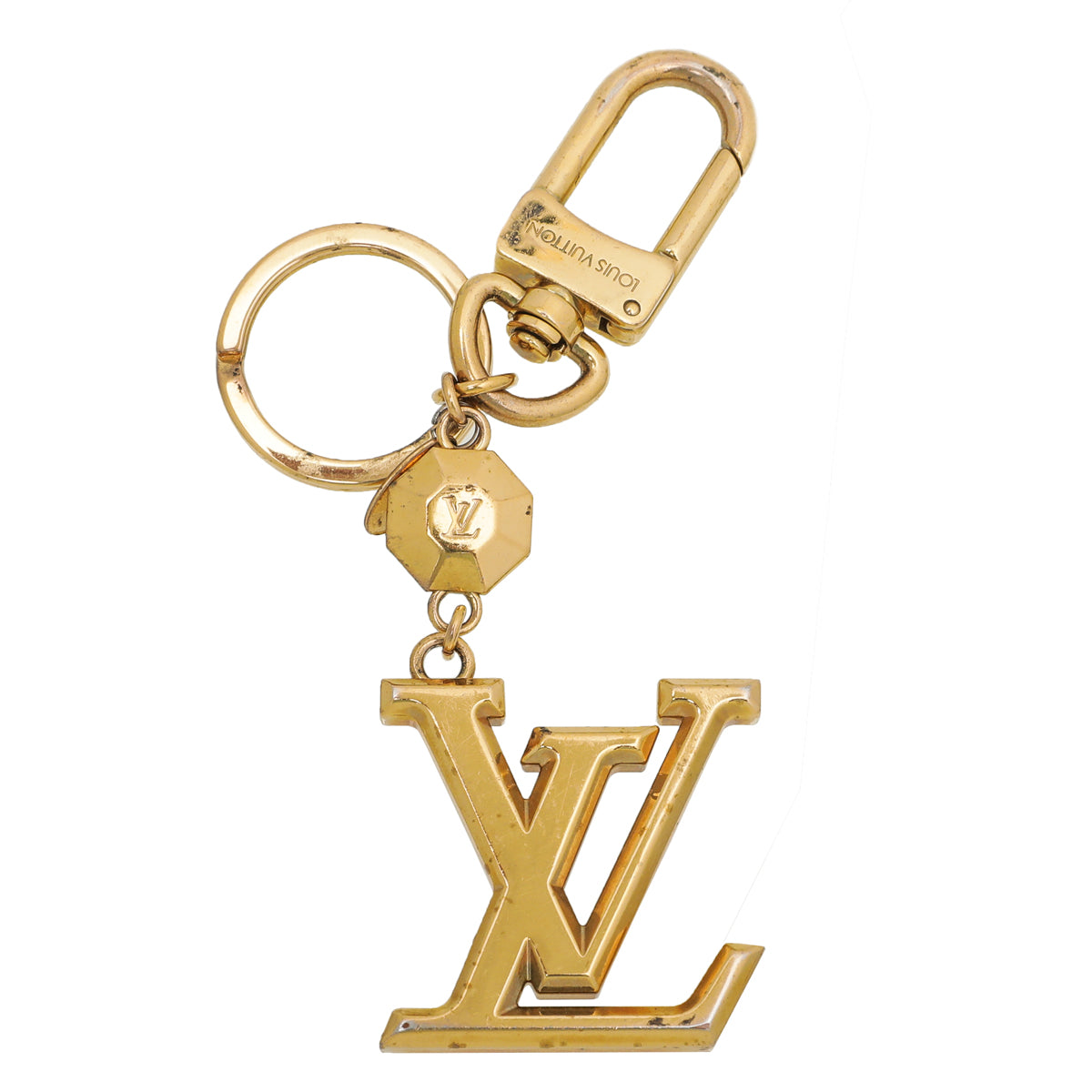 Louis Vuitton Gold Facettes Key Holder Bag Charm