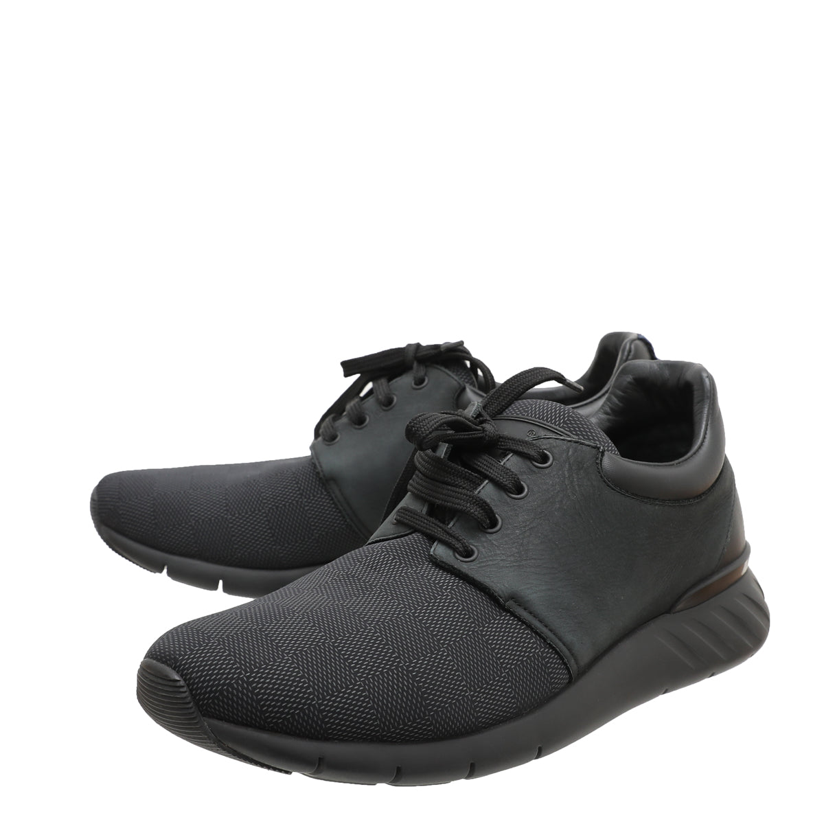 Louis Vuitton Mens Fastlane Sneaker Black Grey EU 40.5 / UK 7.5