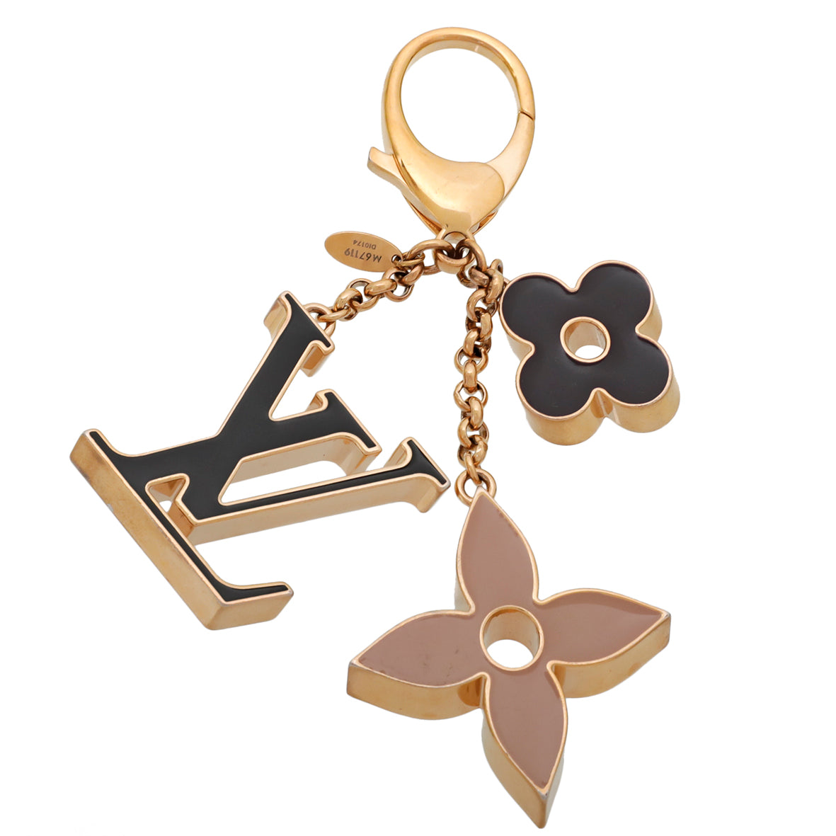 Louis Vuitton Bicolor Fleur De Monogram Bag Charm-Louis Vuitton-THE CLOSET