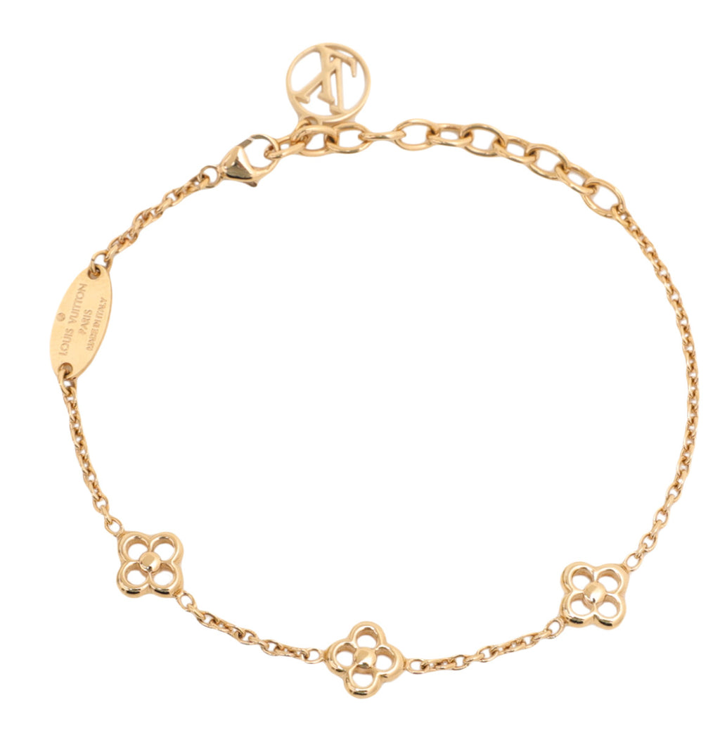 Louis Vuitton Full Flower Gold Tone Bracelet Louis Vuitton