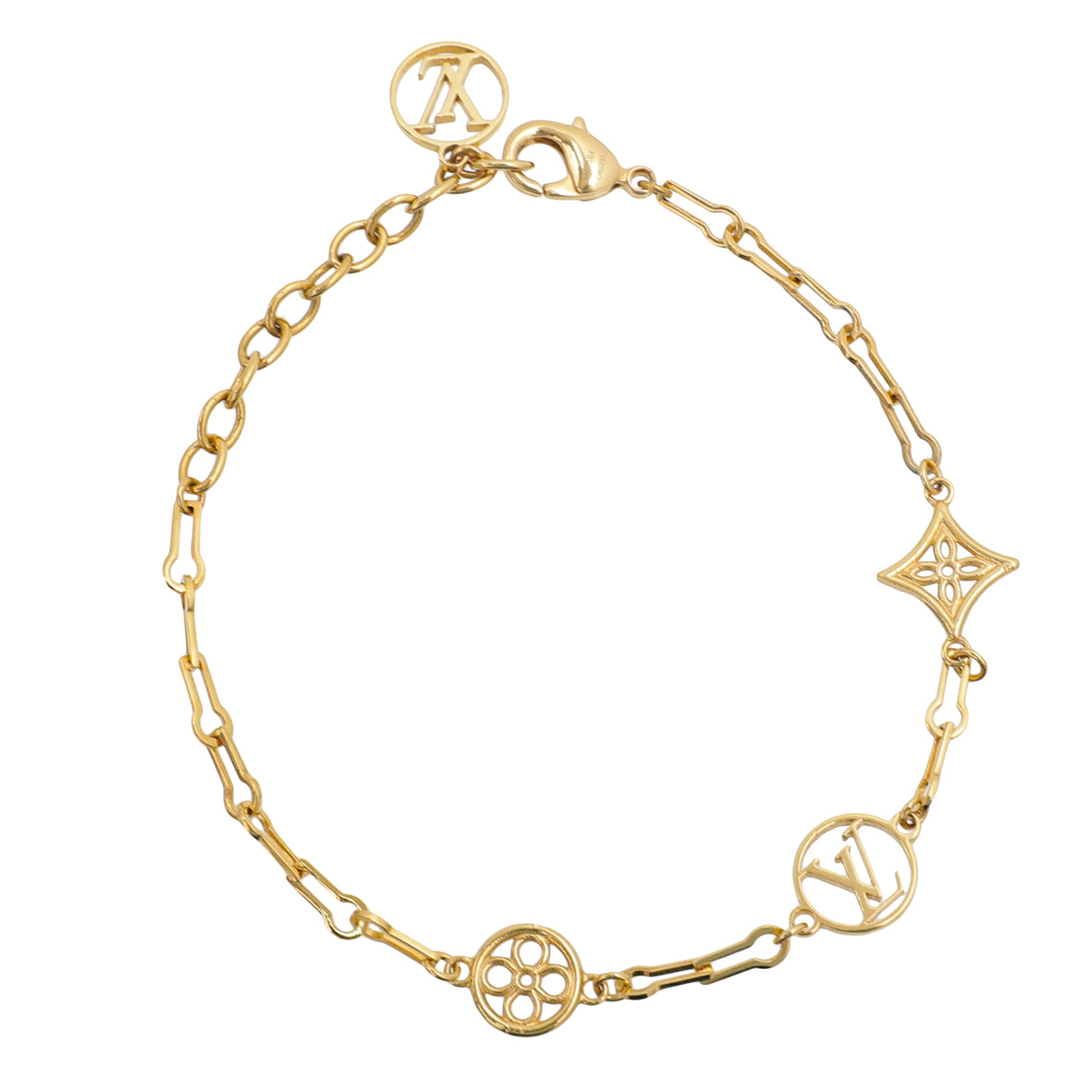Louis Vuitton Gold Tone Forever Young Bracelet-Louis Vuitton-THE CLOSET