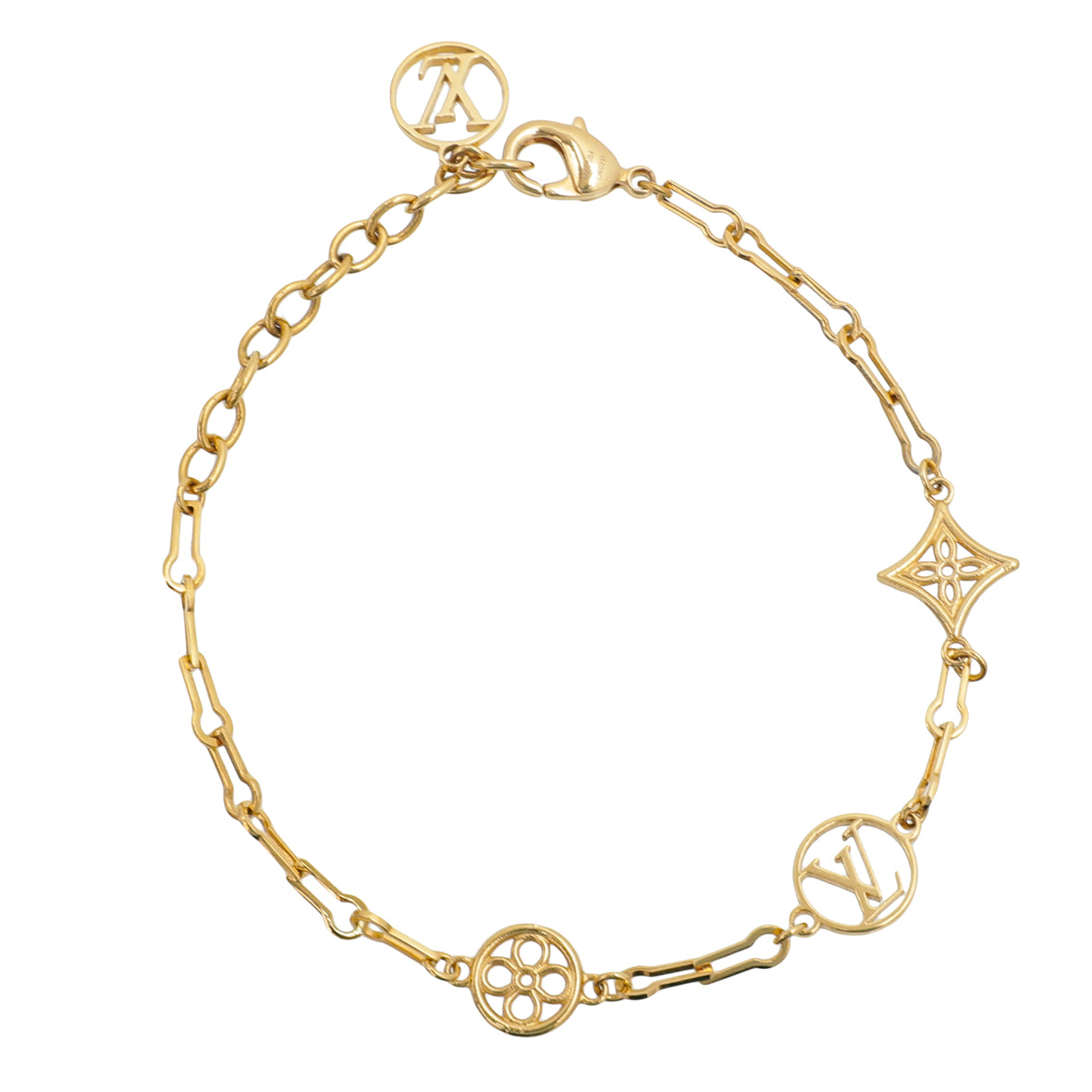 Louis Vuitton Gold Tone Forever Young Bracelet