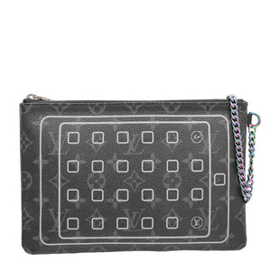 Louis Vuitton Monogram Eclipse Fragment Flash Ipad Pouch