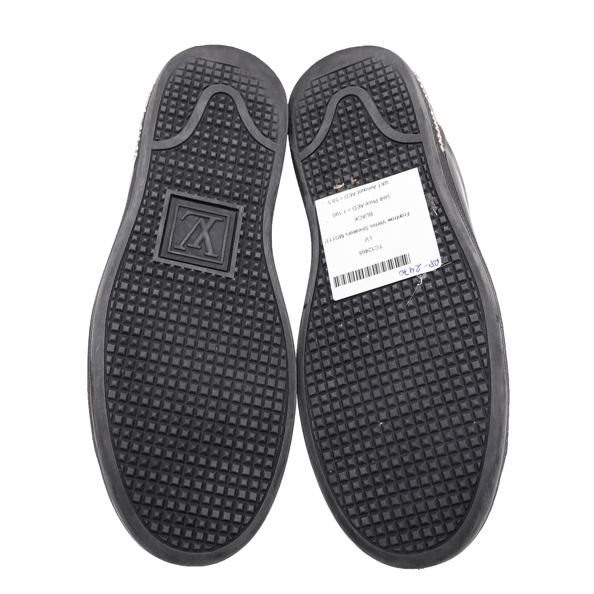 Louis Vuitton Black Vernis Front Sneakers 35