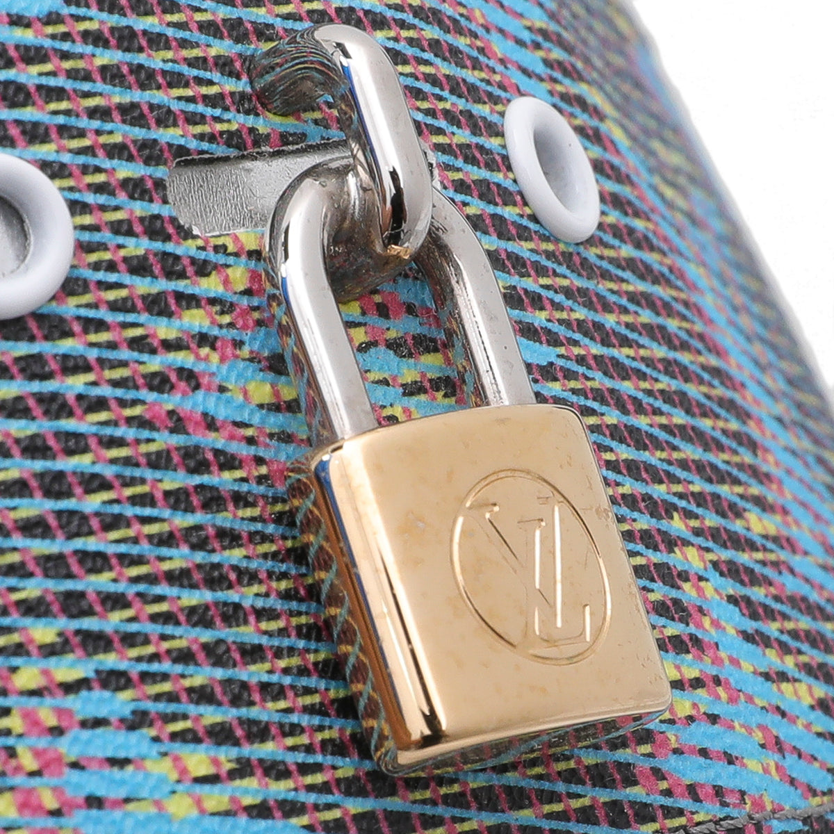 Louis Vuitton White Frontrow Lock Sneakers 35-Louis Vuitton-THE CLOSET