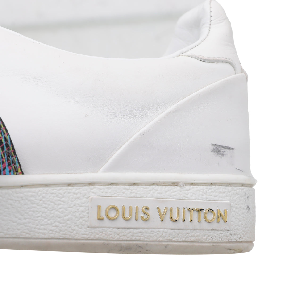 Louis Vuitton White Frontrow Lock Sneakers 35-Louis Vuitton-THE CLOSET