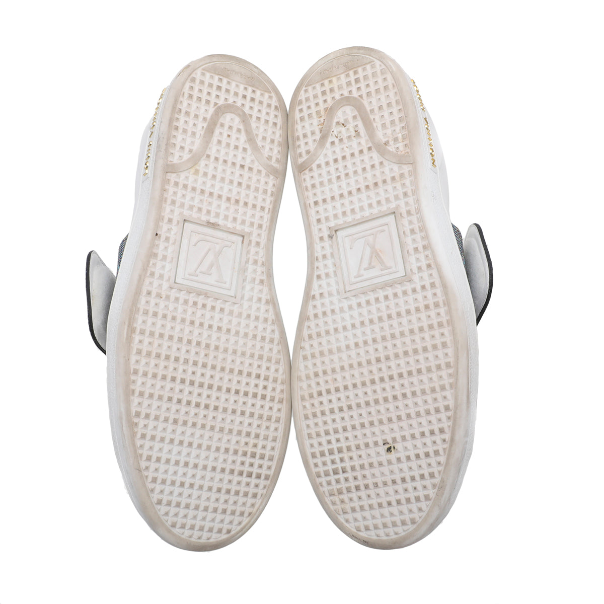 Louis Vuitton White Frontrow Lock Sneakers 35-Louis Vuitton-THE CLOSET