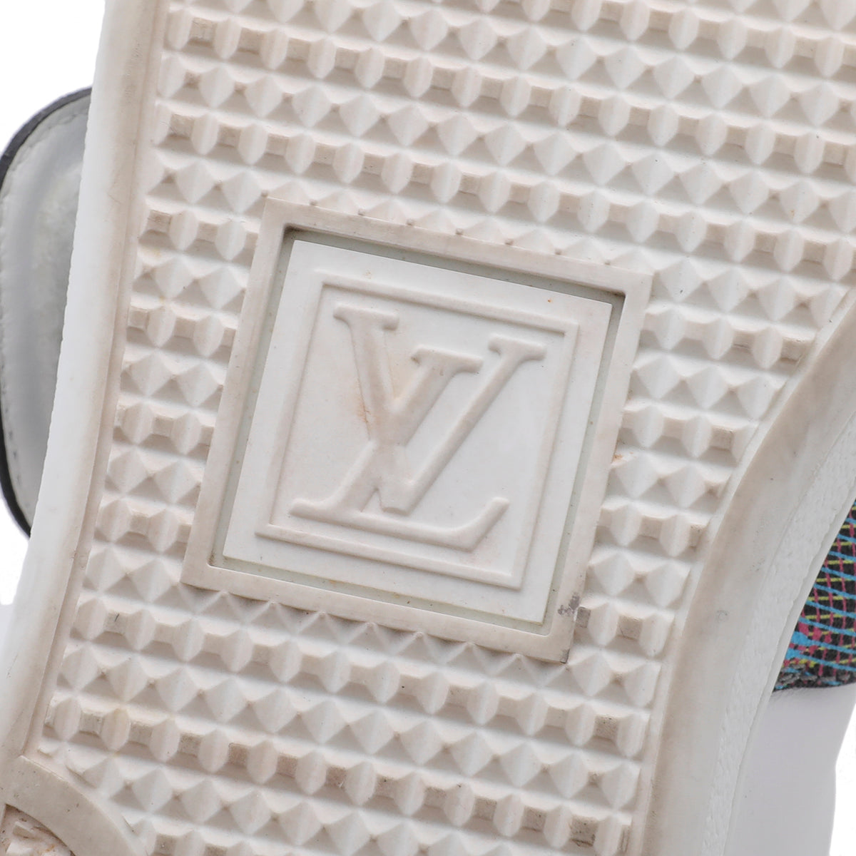 Louis Vuitton White Frontrow Lock Sneakers 35-Louis Vuitton-THE CLOSET