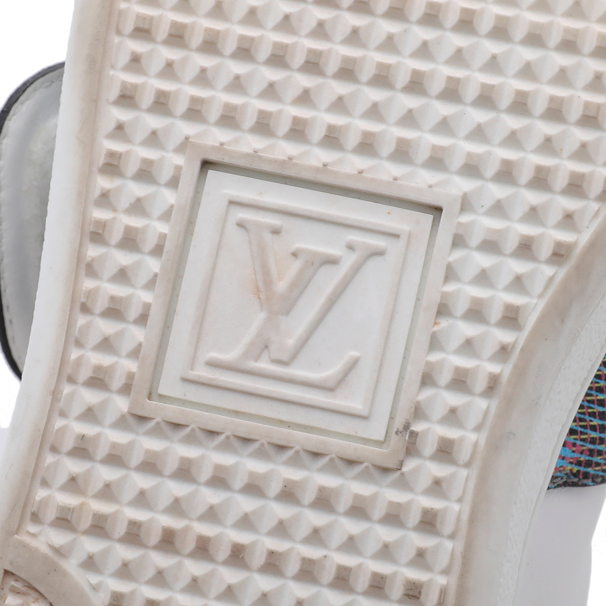 Louis Vuitton White Frontrow Lock Sneakers 35