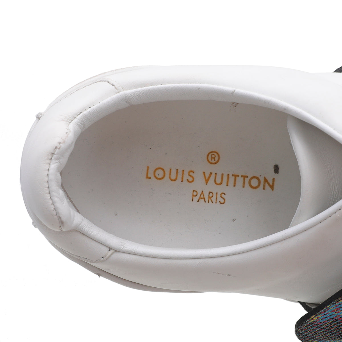 Louis Vuitton White Frontrow Lock Sneakers 35
