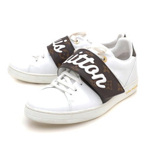 Louis Vuitton White Monogram Frontrow Sneakers 38