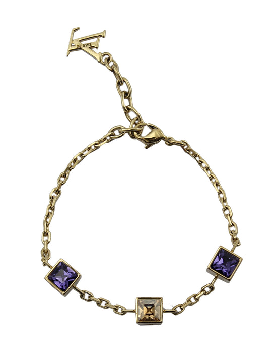 Louis Vuitton Purple-White Gamble Bracelet