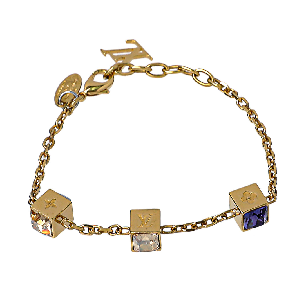 Louis Vuitton Purple/white Gamble Bracelet