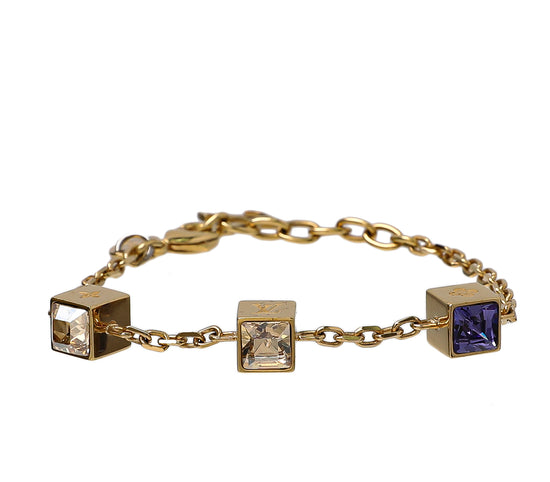Louis Vuitton Purple/white Gamble Bracelet