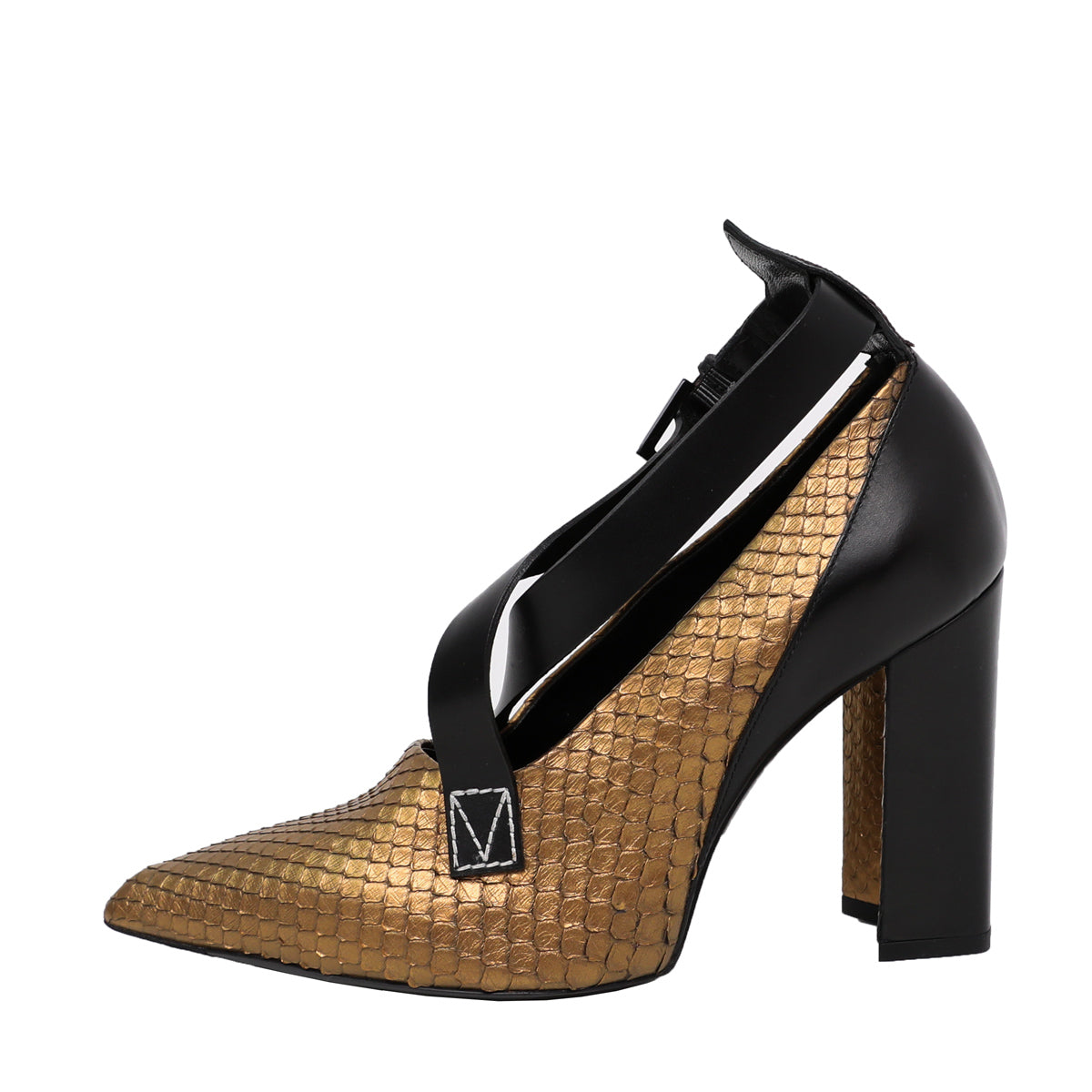 Louis Vuitton Bicolor Python Gamble Diva Pump 38-Louis Vuitton-THE CLOSET