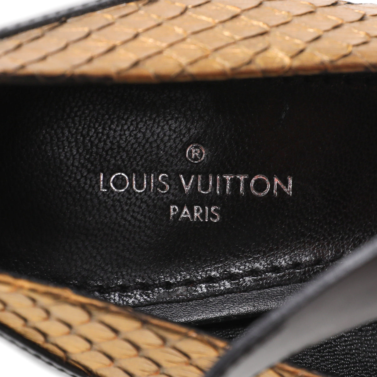 Louis Vuitton Bicolor Python Gamble Diva Pump 38-Louis Vuitton-THE CLOSET