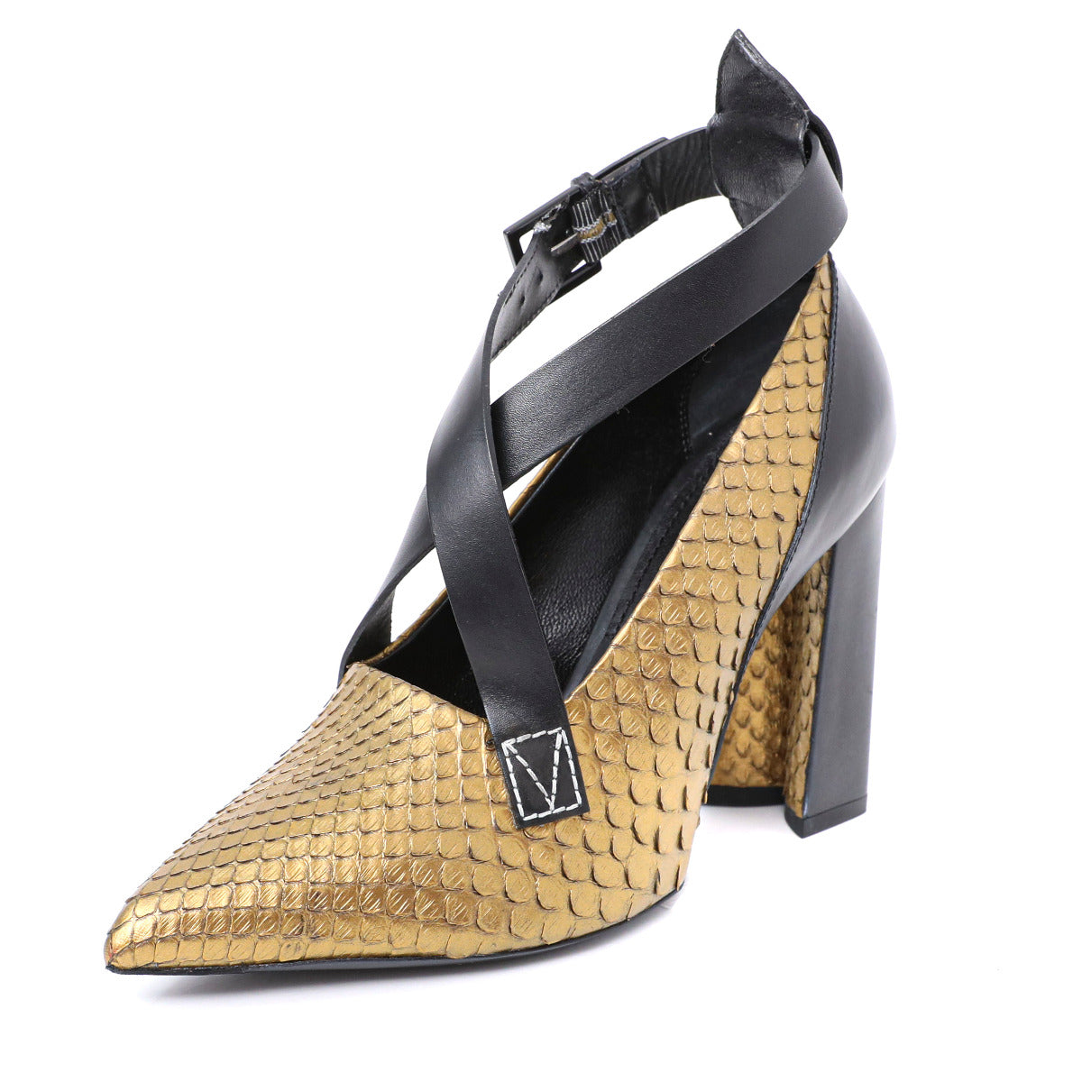 Louis Vuitton Bicolor Gamble Diva Python Pump 38-Louis Vuitton-THE CLOSET