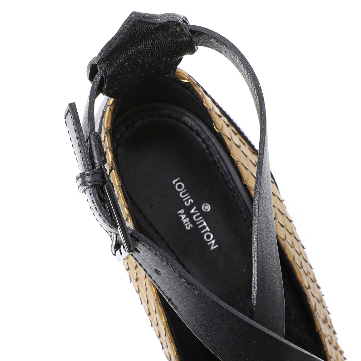 Louis Vuitton Bicolor Gamble Diva Python Pump 38-Louis Vuitton-THE CLOSET