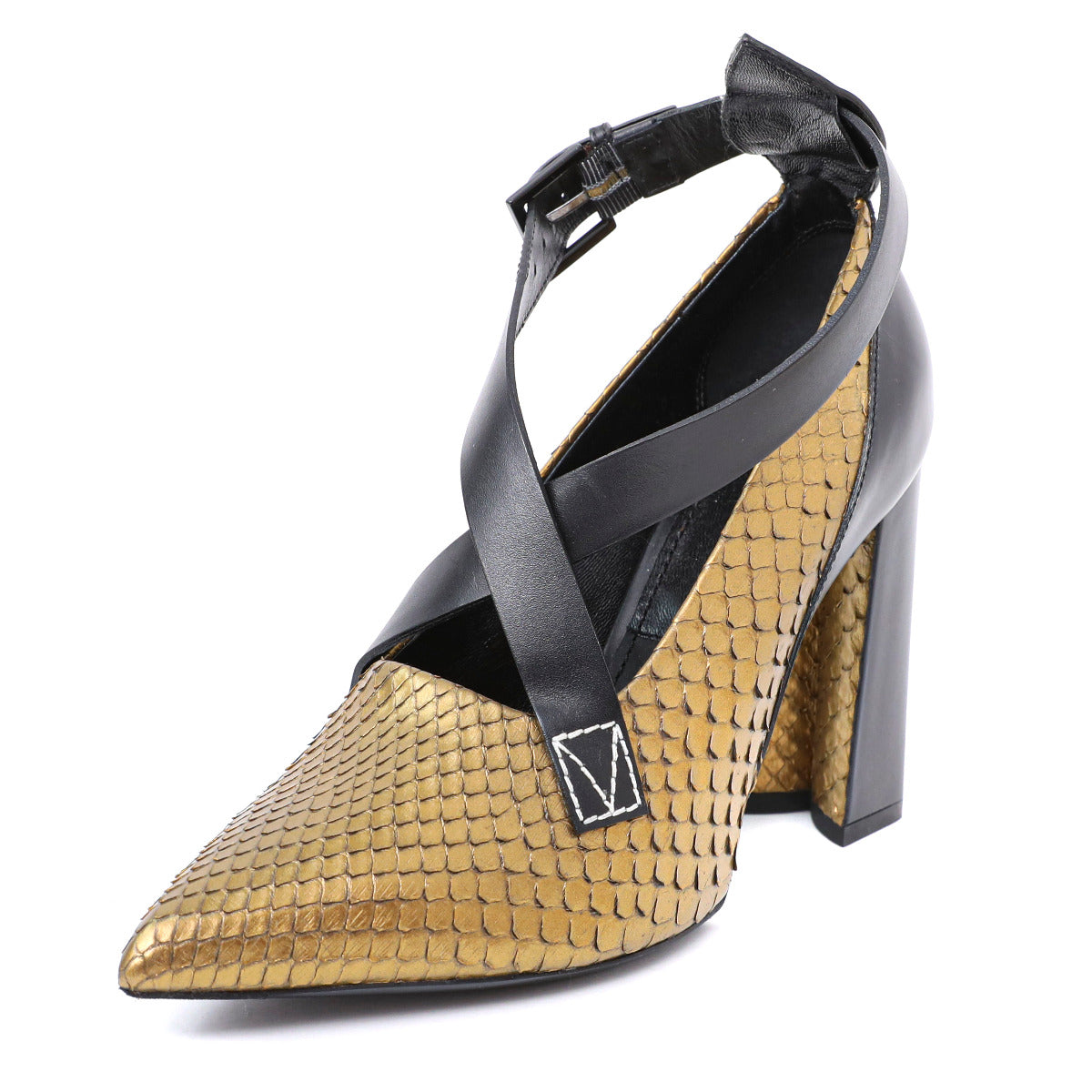 Louis Vuitton Bicolor Gamble Diva Python Pump 39-Louis Vuitton-THE CLOSET