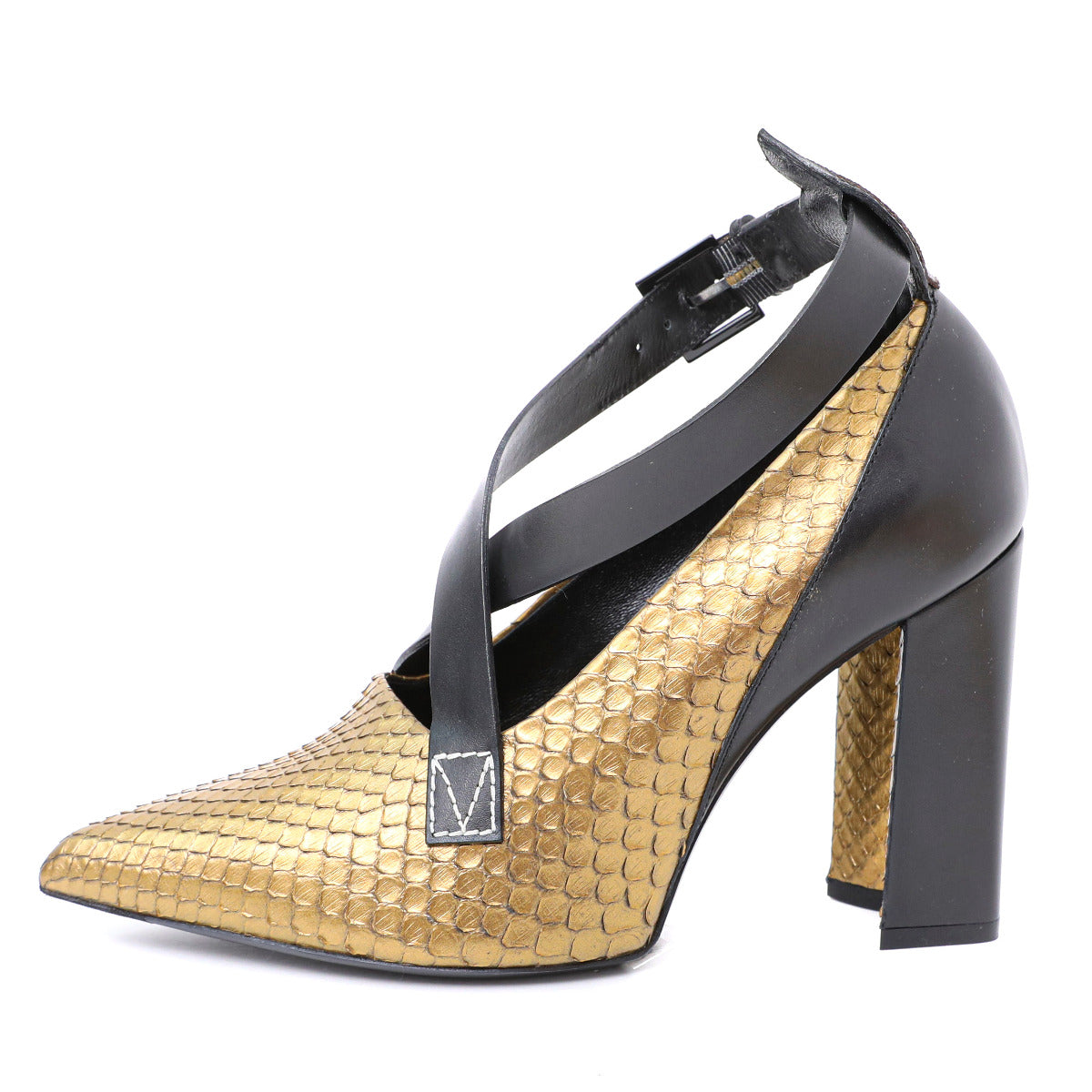 Louis Vuitton Bicolor Gamble Diva Python Pump 39-Louis Vuitton-THE CLOSET