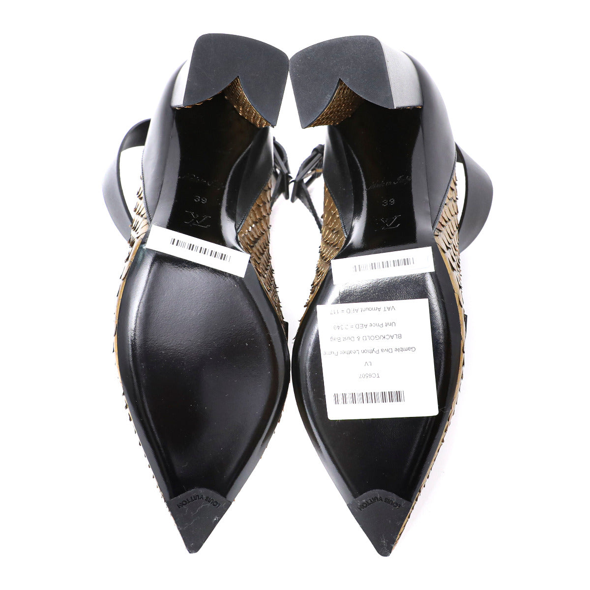 Louis Vuitton Bicolor Gamble Diva Python Pump 39-Louis Vuitton-THE CLOSET