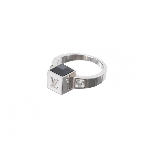 Louis Vuitton Silver Stone Gamble Ring Small