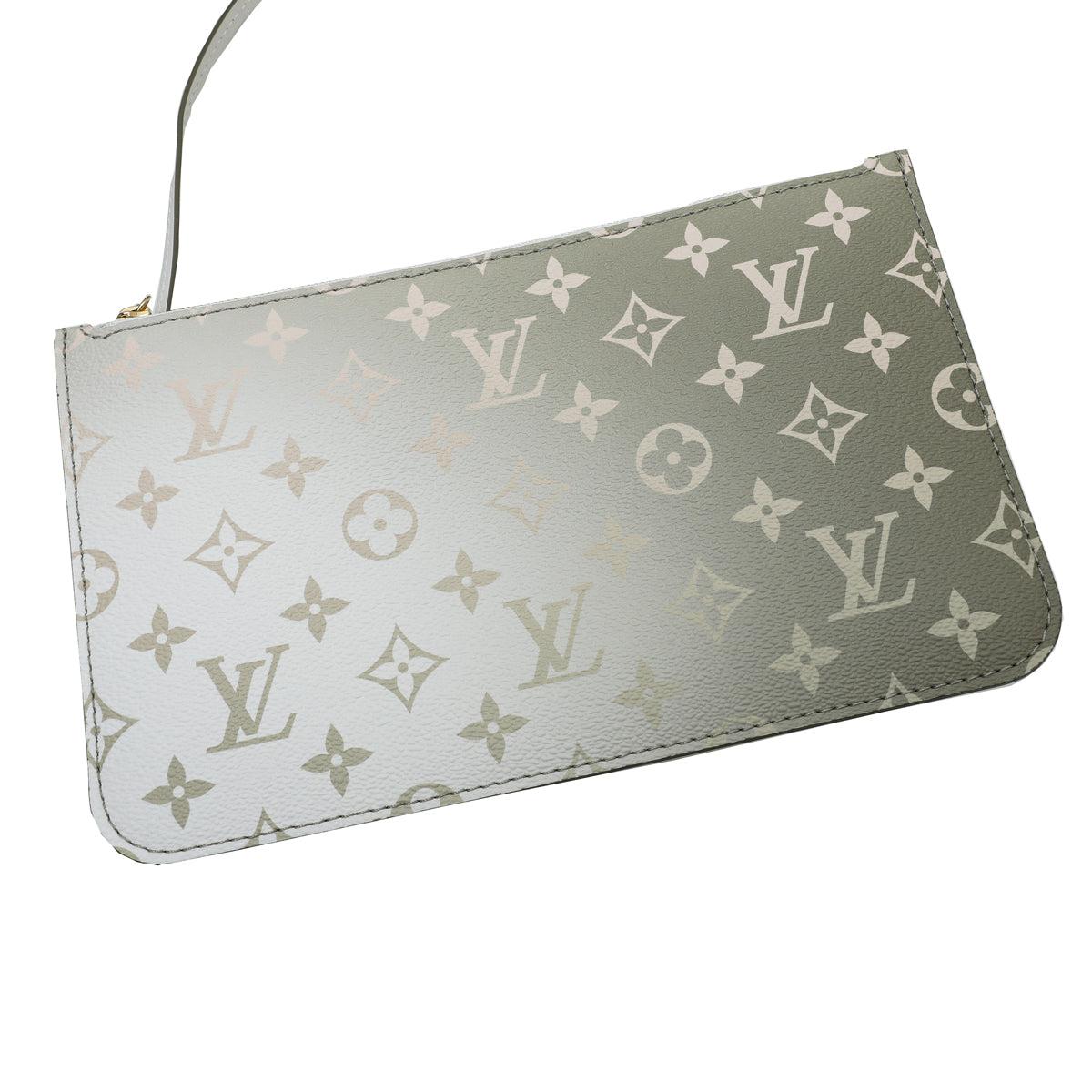 Louis Vuitton Monogram Sunset Khaki Neverfull MM Tote Bag with Pouch  81lz418s For Sale at 1stDibs