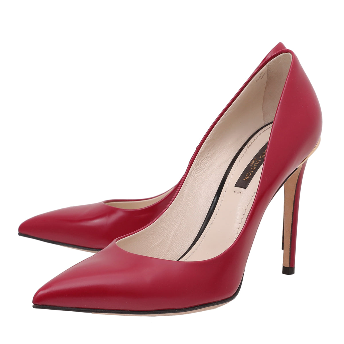 Louis Vuitton Red Glazed Eyeline Pumps 36.5-Louis Vuitton-THE CLOSET