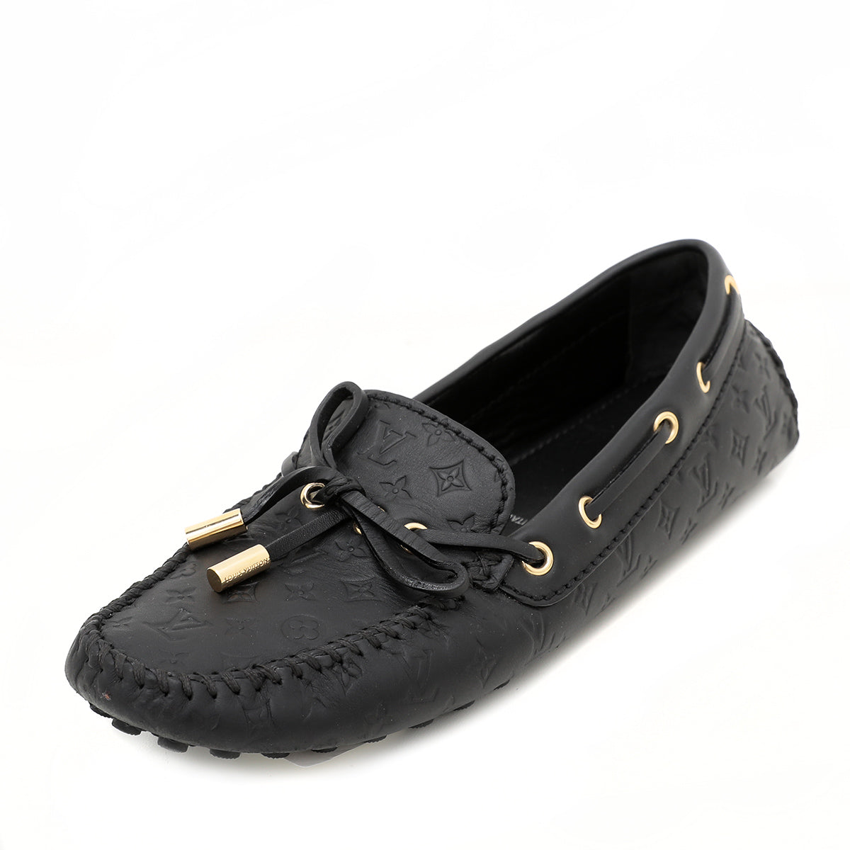 Louis Vuitton Black Gloria Loafers 36