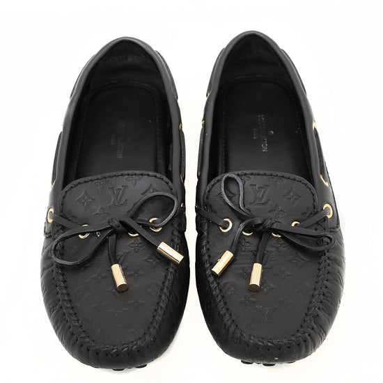 Louis Vuitton Black Gloria Loafers 36 – The Closet