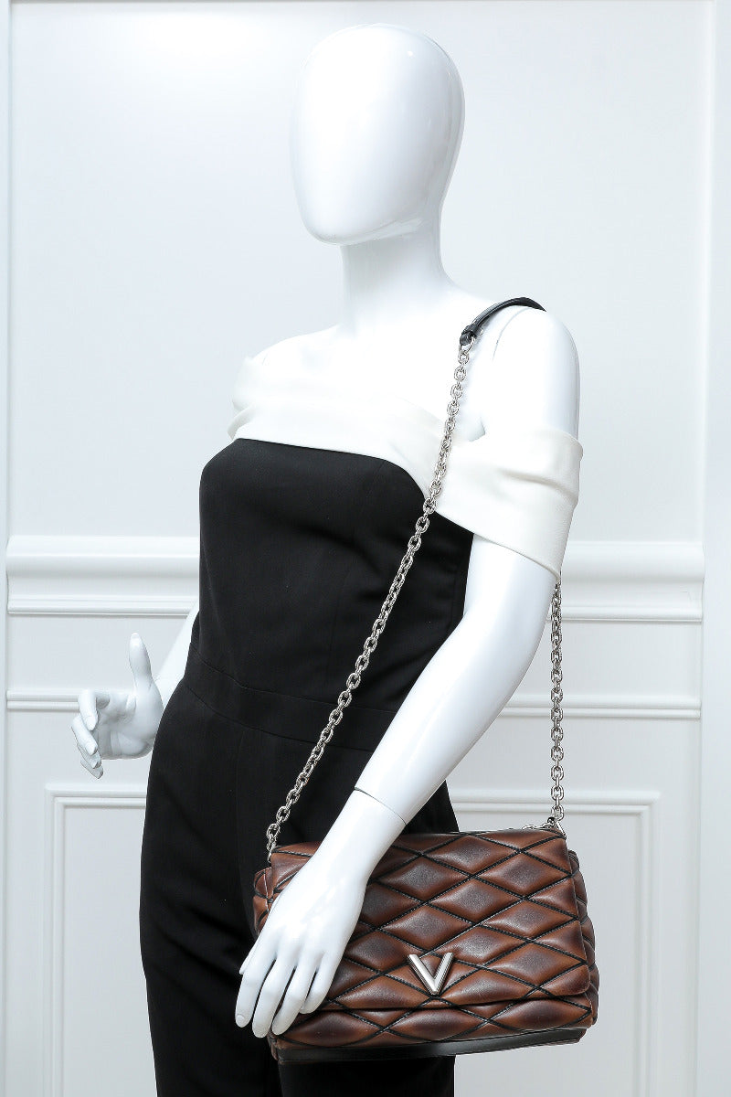 Louis Vuitton Brown Go 14 Malletage Bag MM-Louis Vuitton-THE CLOSET