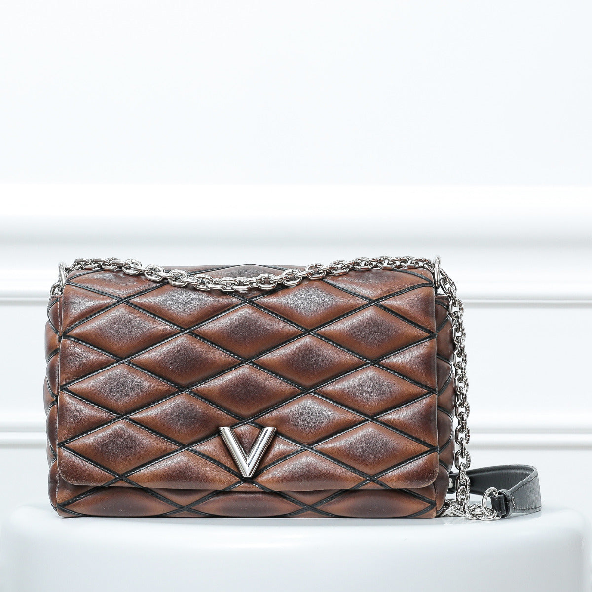 Louis Vuitton Brown Go 14 Malletage Bag MM-Louis Vuitton-THE CLOSET
