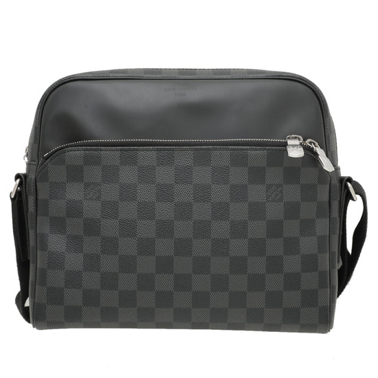Louis Vuitton Graphite Dayton Reporter PM Crossbody Bag